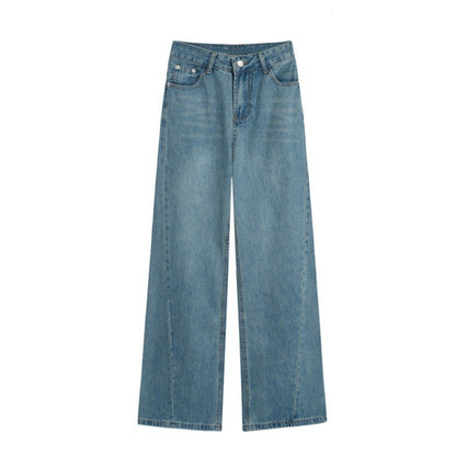 High Waist Retro Wide Leg Jeans