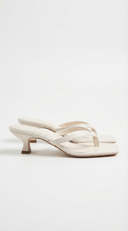 Ieza | Women’s Strappy Kitten Heel Mule Sandals