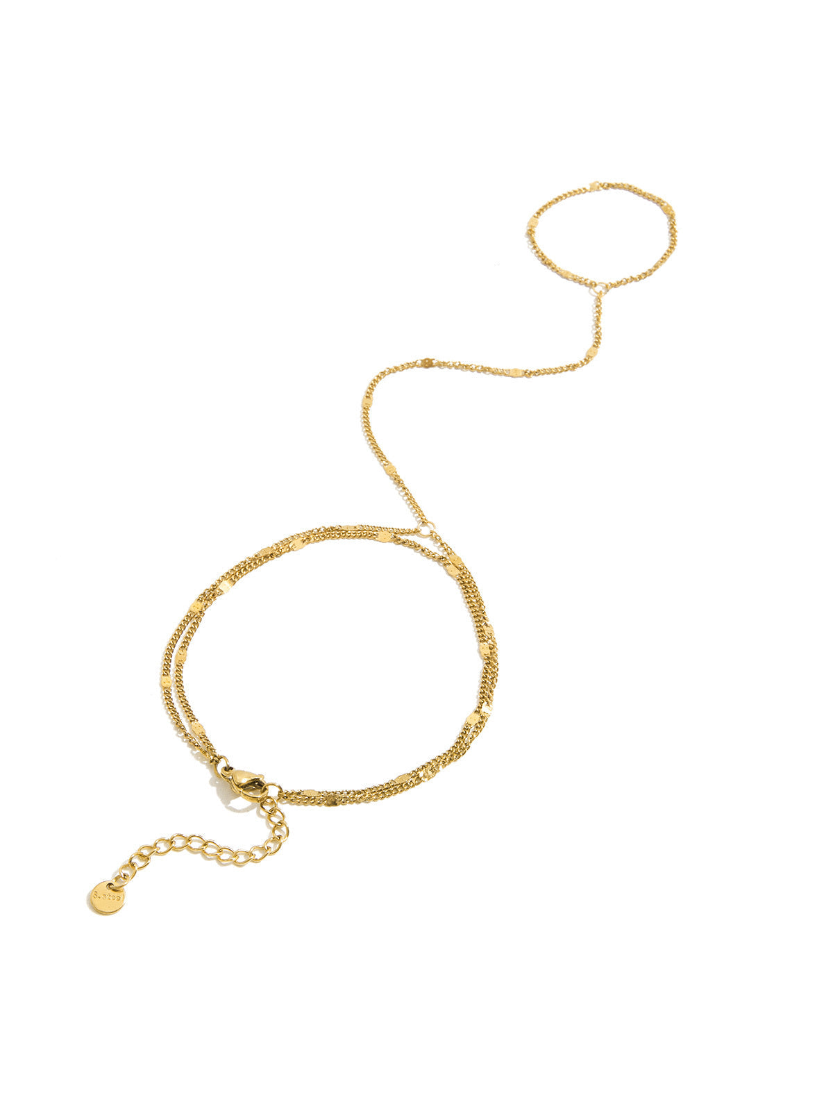 Nylah | Women's Hand Chain Link Layered Wrist Chain Bracelet
