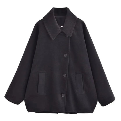 Patricia | Women's Oversized Notch Lapel Wool Blend Jacket