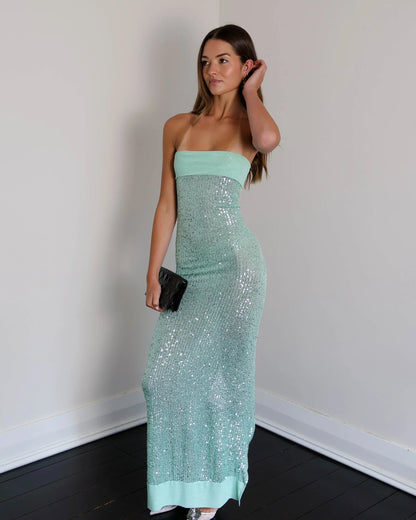 Maritza | Women's Strapless Sequin Maxi Prom Dress