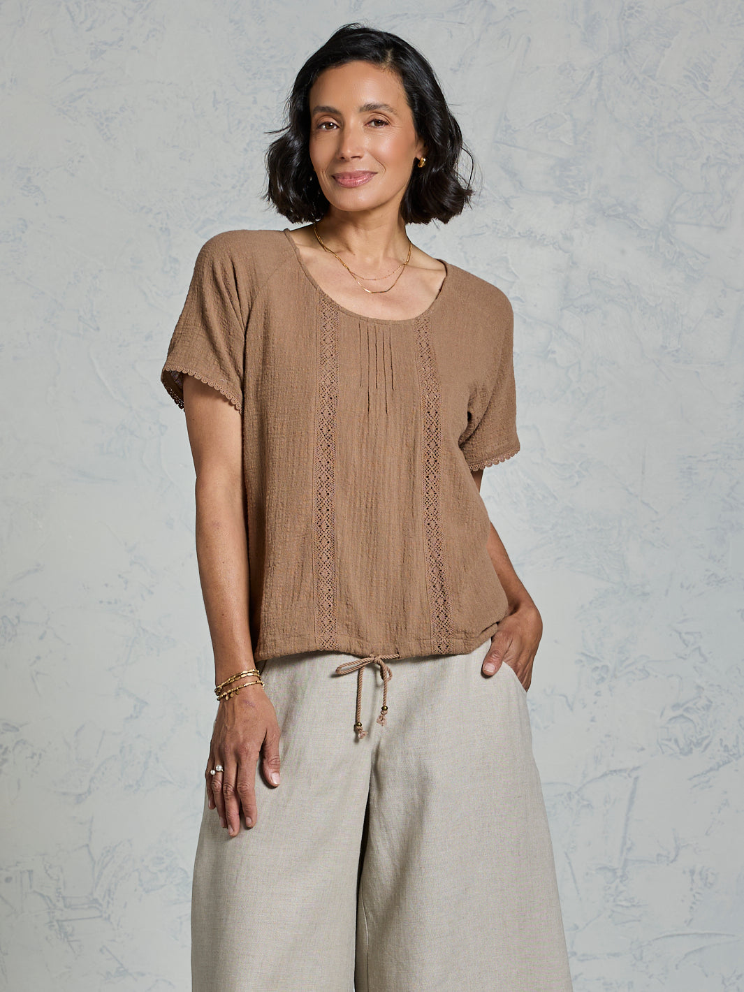 Daisy Cotton Blouse Cinnamon