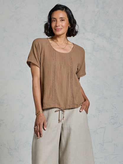 Daisy Cotton Blouse Cinnamon