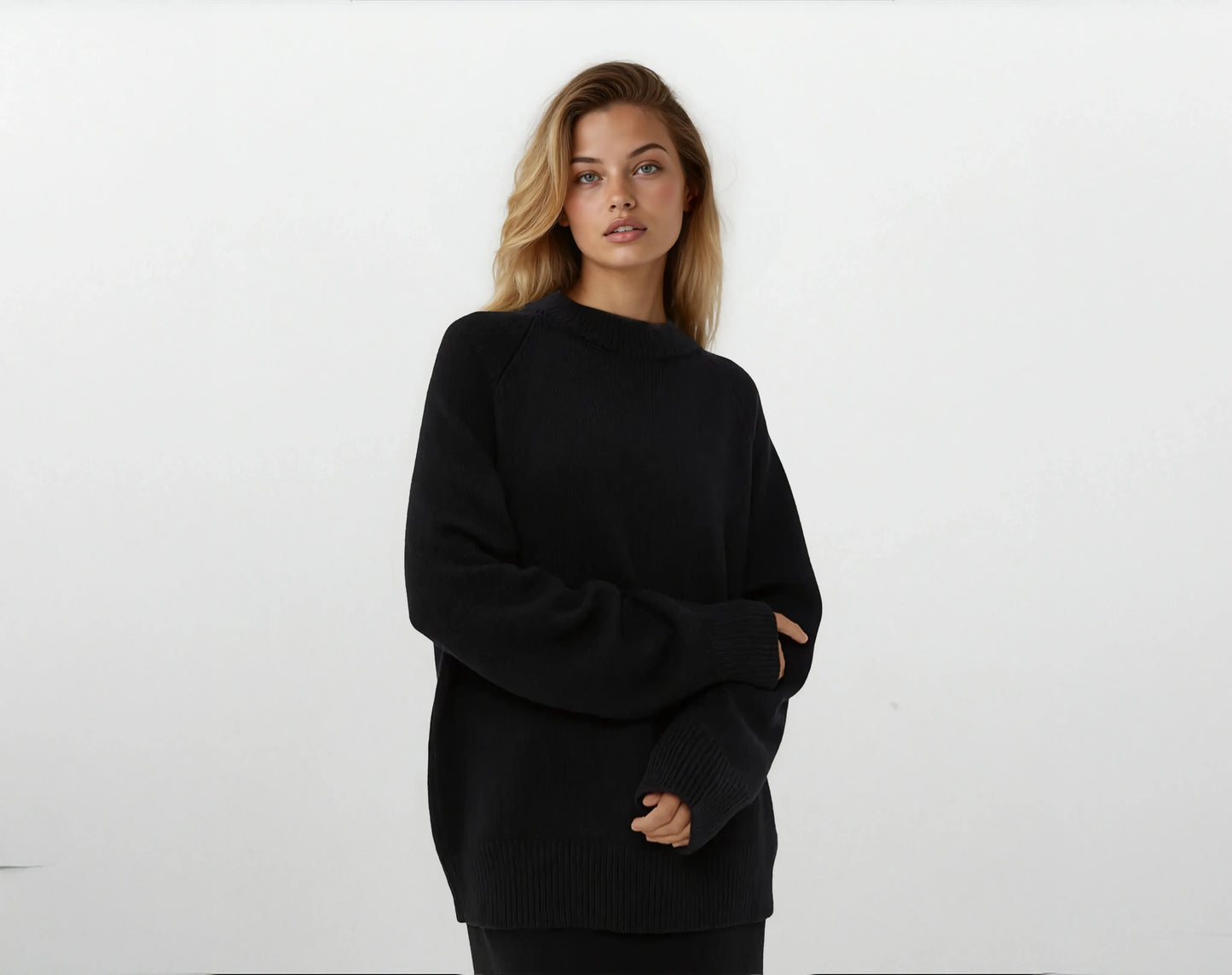 Lauria Wool Blend Knit Sweater