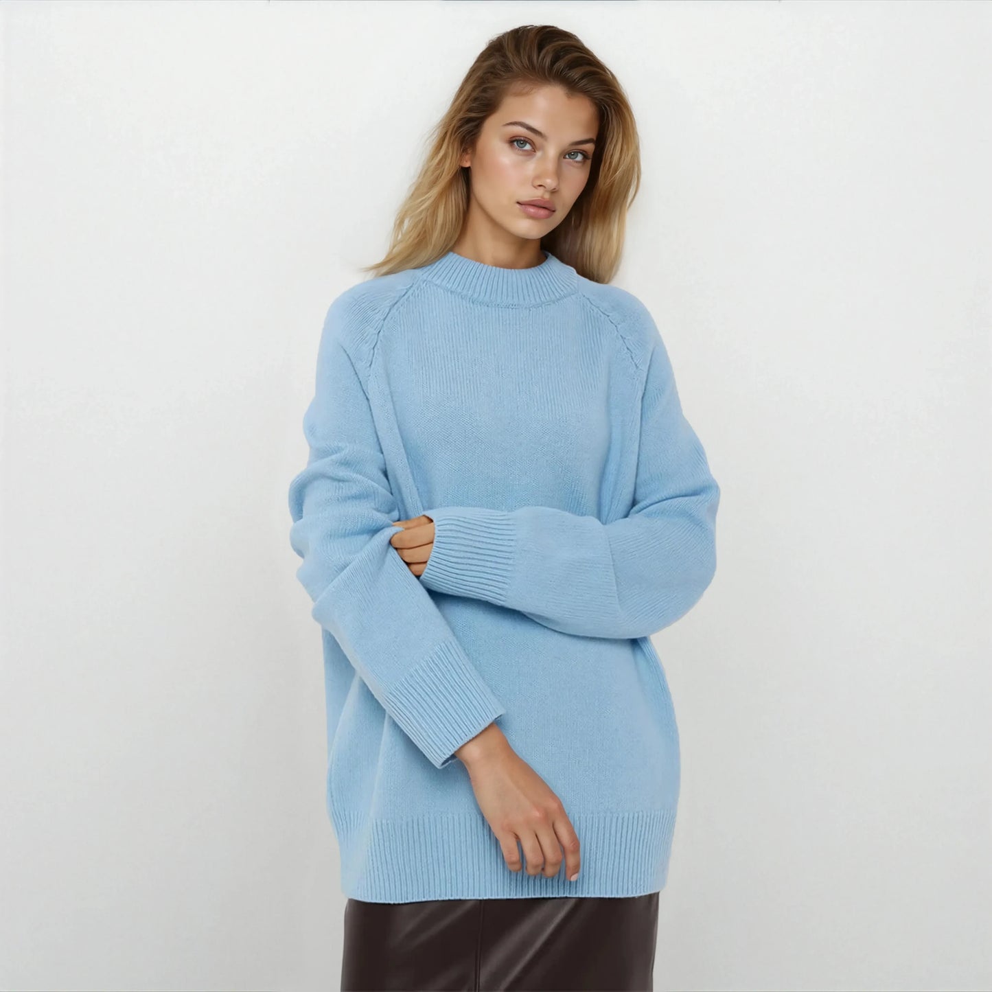 Lauria Wool Blend Knit Sweater