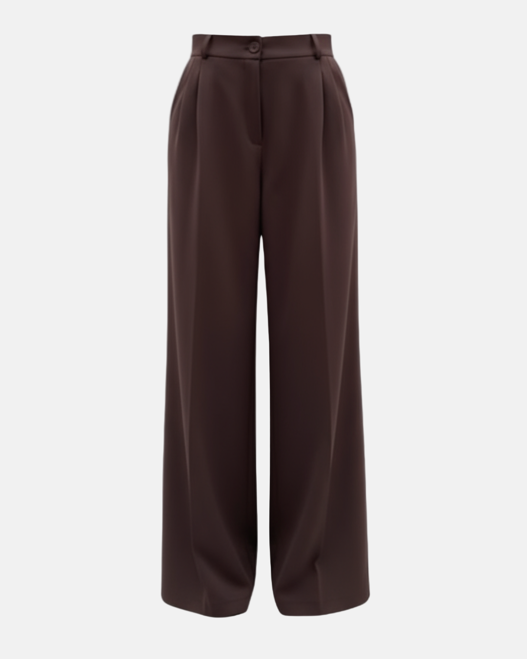 High Waist Espresso Drape Pants