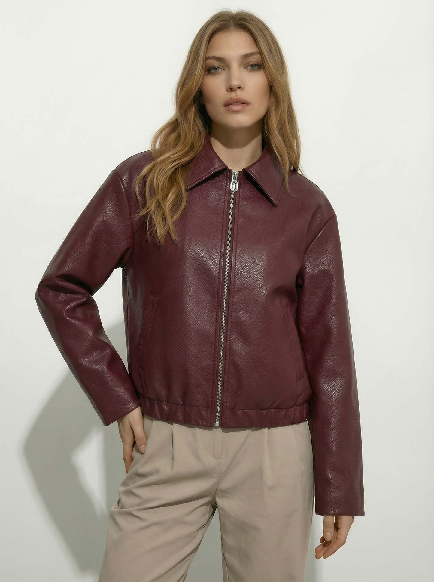 Capri Faux Leather Jacket