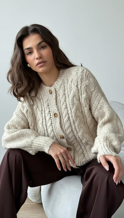 Iris Cable Knit Cardigan