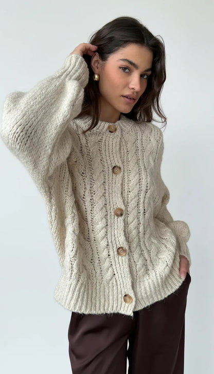Iris Cable Knit Cardigan