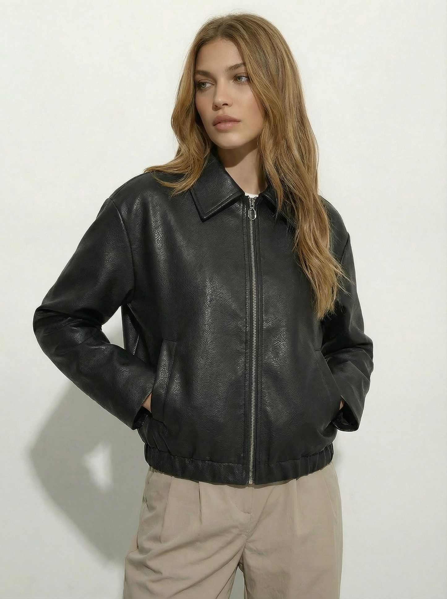 Capri Faux Leather Jacket