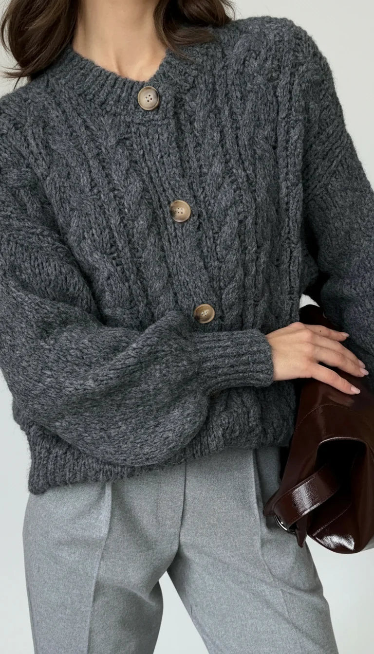 Iris Cable Knit Cardigan