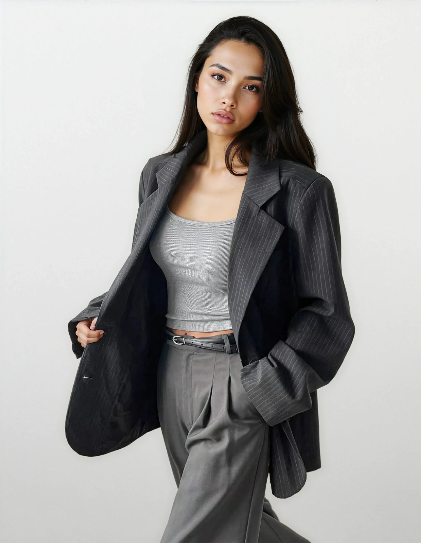 The River Pinstripe Blazer