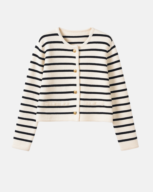 Lilah Cotton Stripe Cardi
