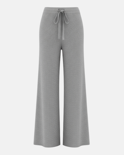 Wide Leg Knit Trousers