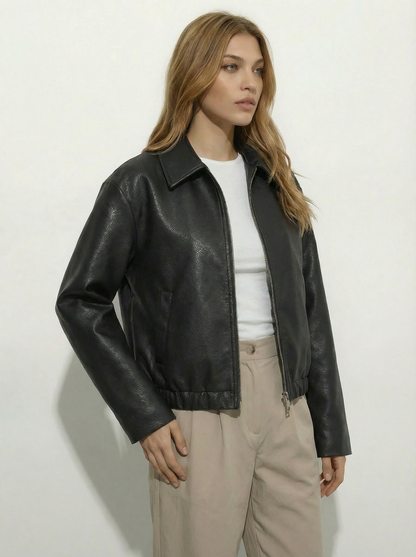 Capri Faux Leather Jacket