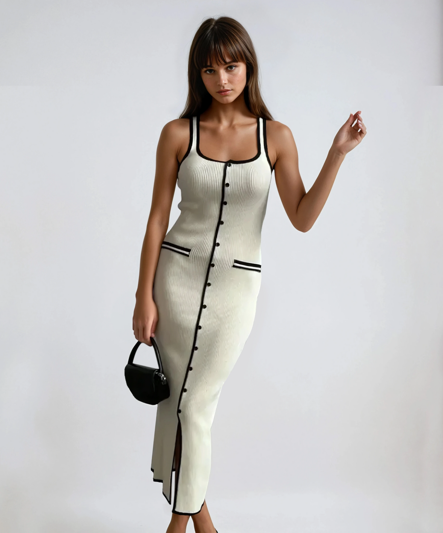 Winslet Contrast Knitted Dress