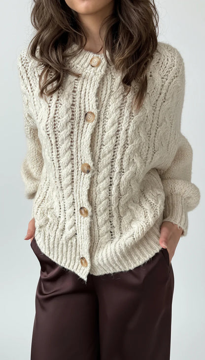Iris Cable Knit Cardigan