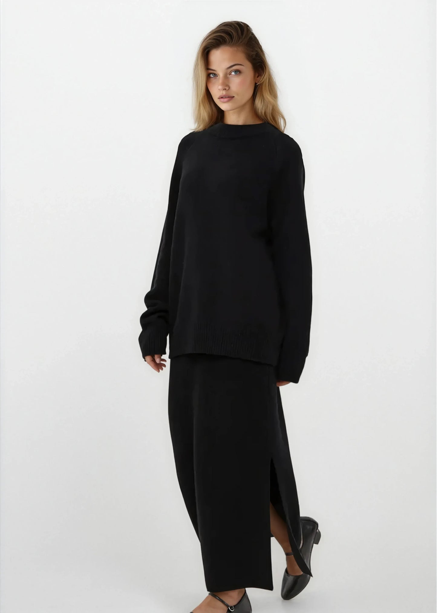 Lauria Wool Blend Knit Sweater