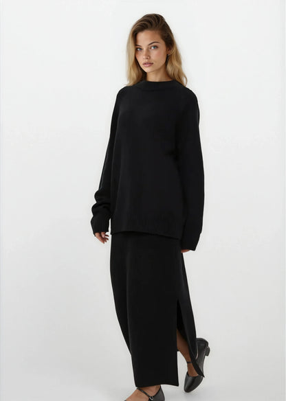 Lauria Wool Blend Knit Sweater