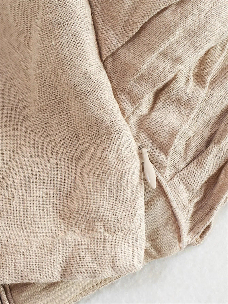Halter Linen Vest Top