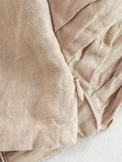 Halter Linen Vest Top