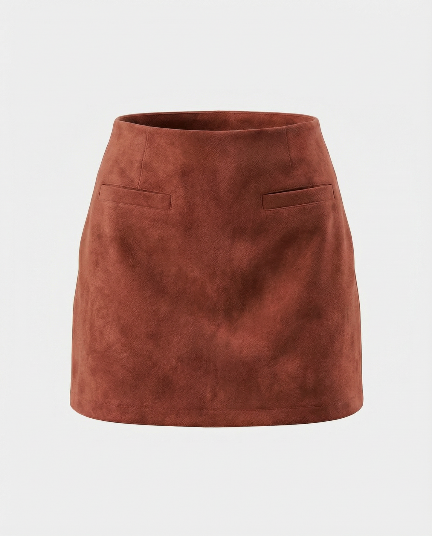 Retro Suede Look Mini Skirt