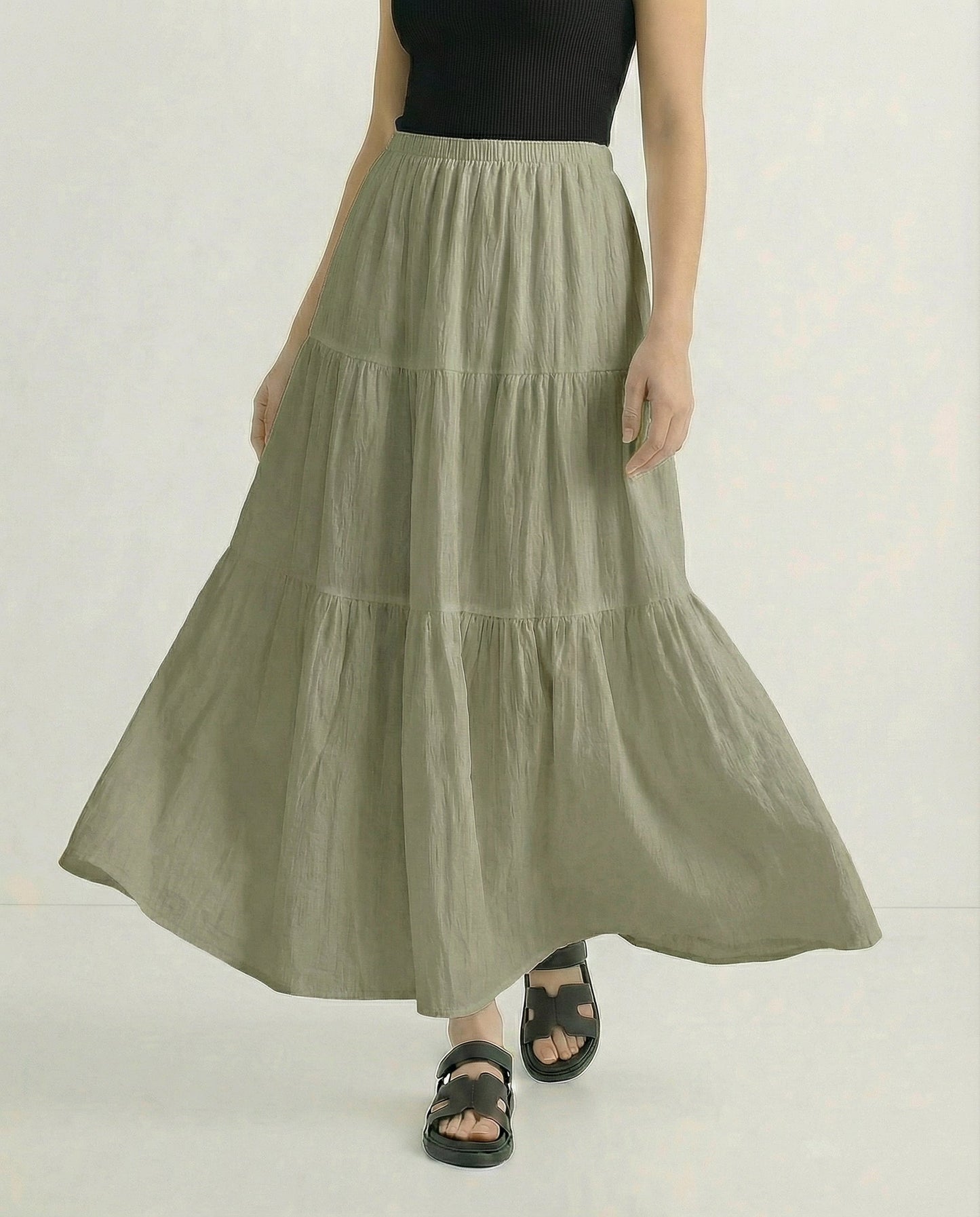 Noemi Cotton A-Line Skirt