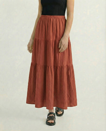 Noemi Cotton A-Line Skirt