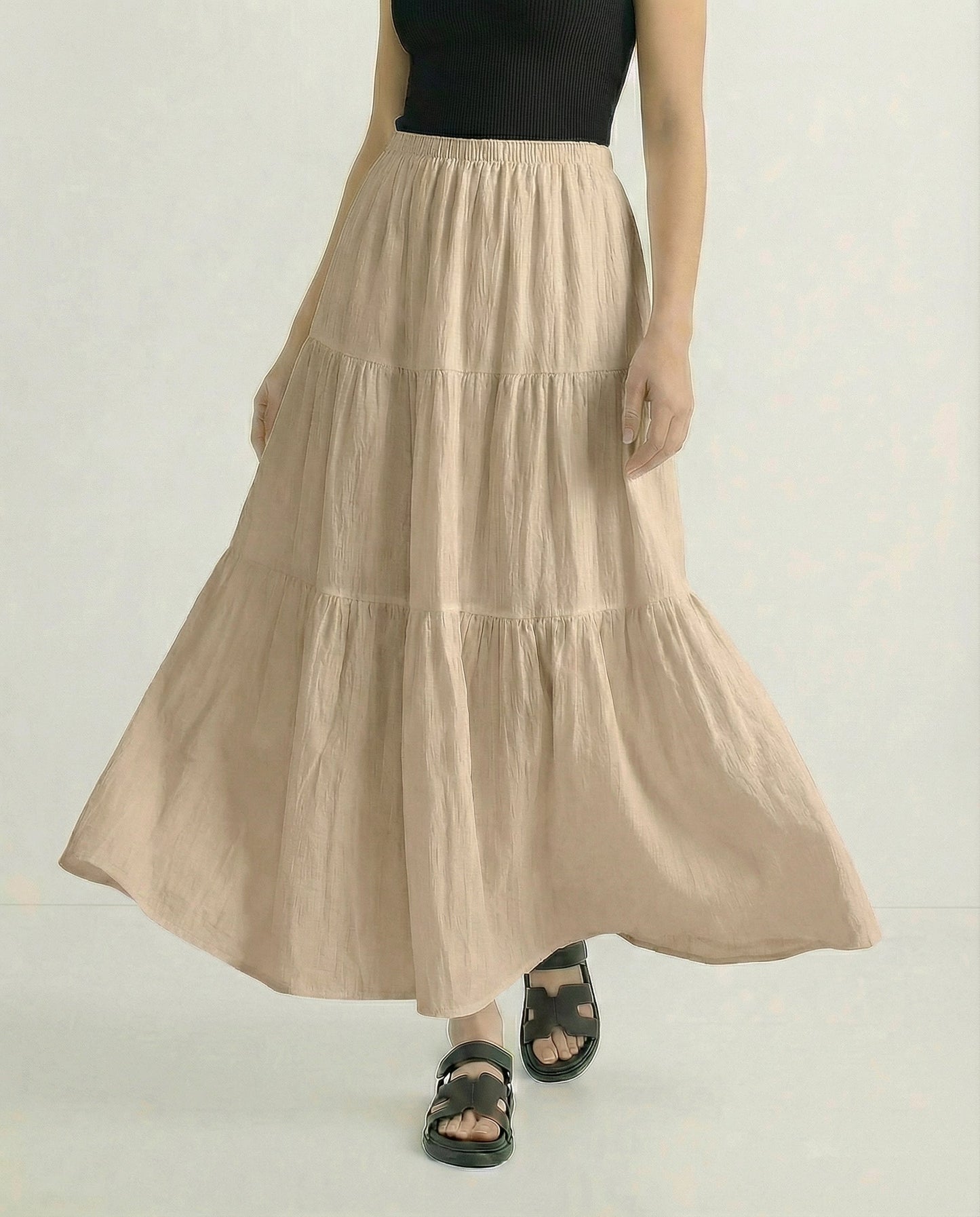 Noemi Cotton A-Line Skirt