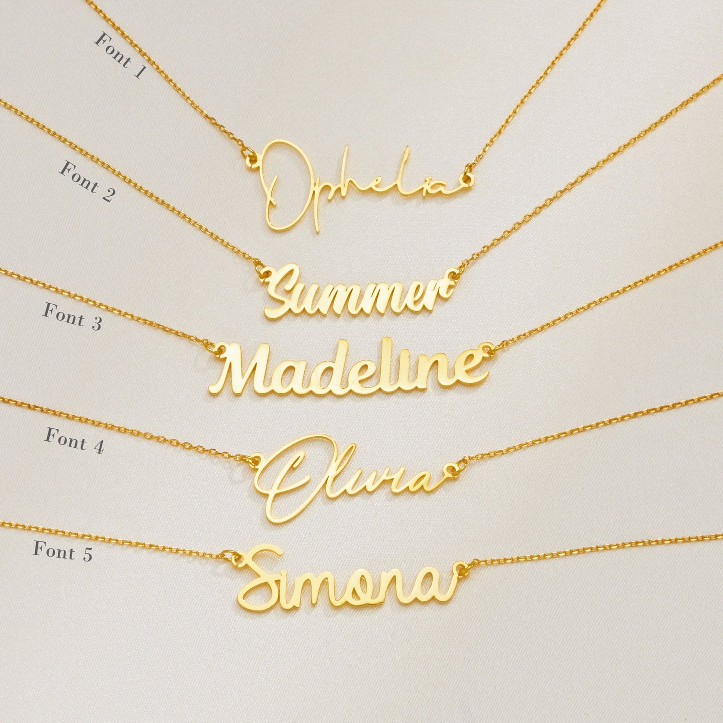 Custom Name Necklace, 18K Gold Plated Name Necklace, Personalized Name Necklace, Birthday Gift for Her, Mother's Day Gift, Gift for Mom