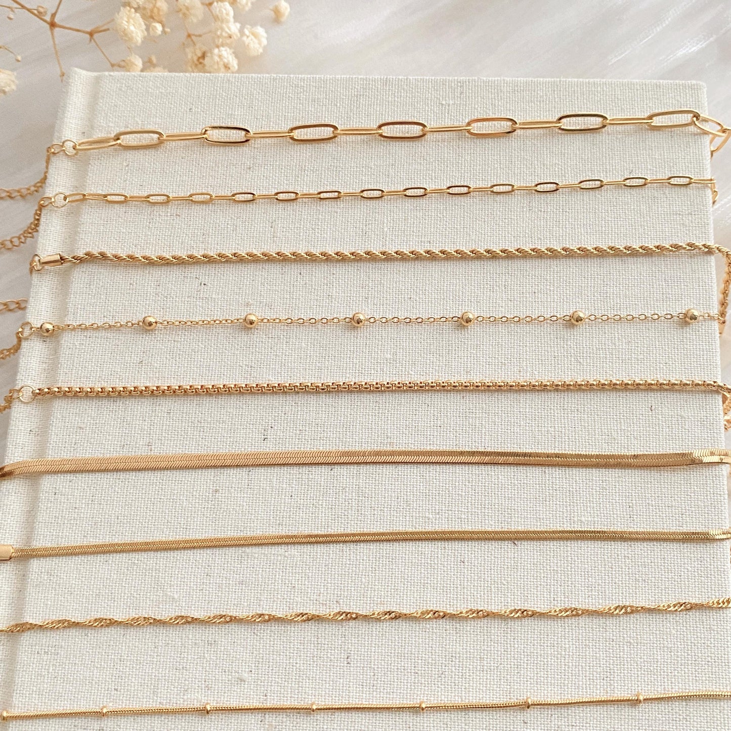 18K Gold Filled Bracelets,Paperclip Chain,Herringbone Chain,Rope,Snake Chain Bracelet,Everyday Bracelet,Dainty Bracelet,Minimalist Bracelet