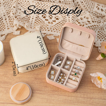 Personalized Jewellery Box,Travel Jewellery Case,Birth Flower Jewellery Case,Floral Jewellery Organizer,Birthday Gift for Her,Wedding Gift