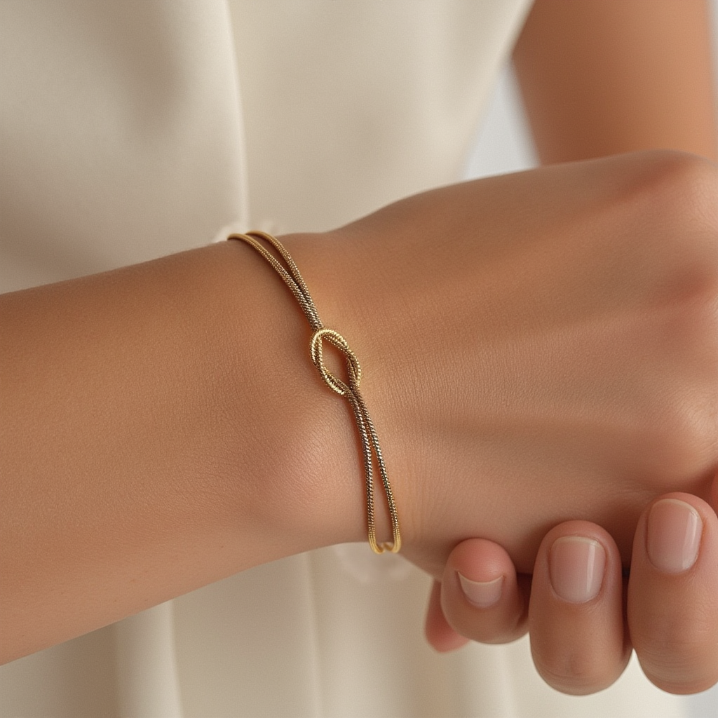 Personalized Love Knot Bracelet