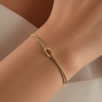 Personalized Love Knot Bracelet