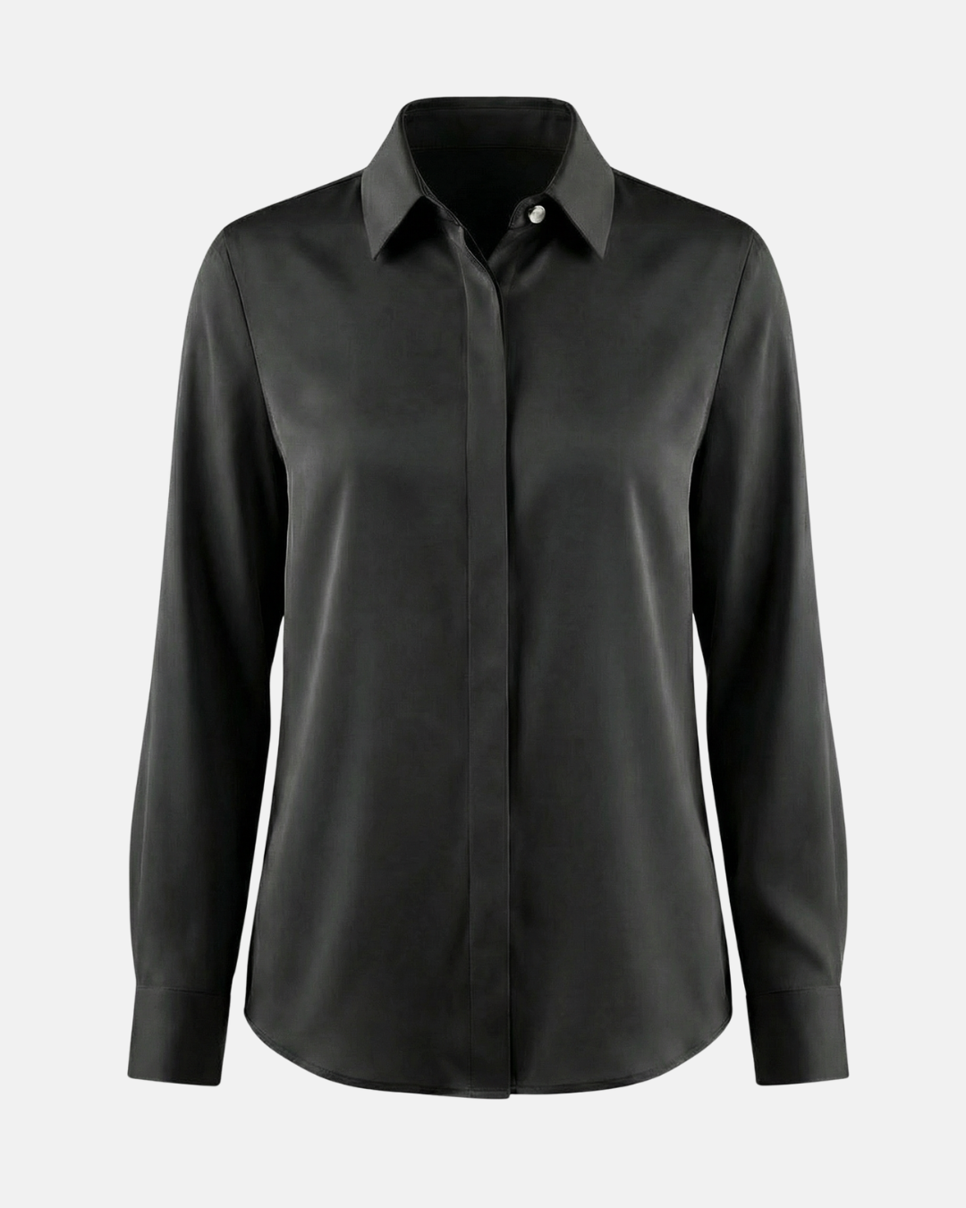 Graceful Satin Look Office Dress Shirt