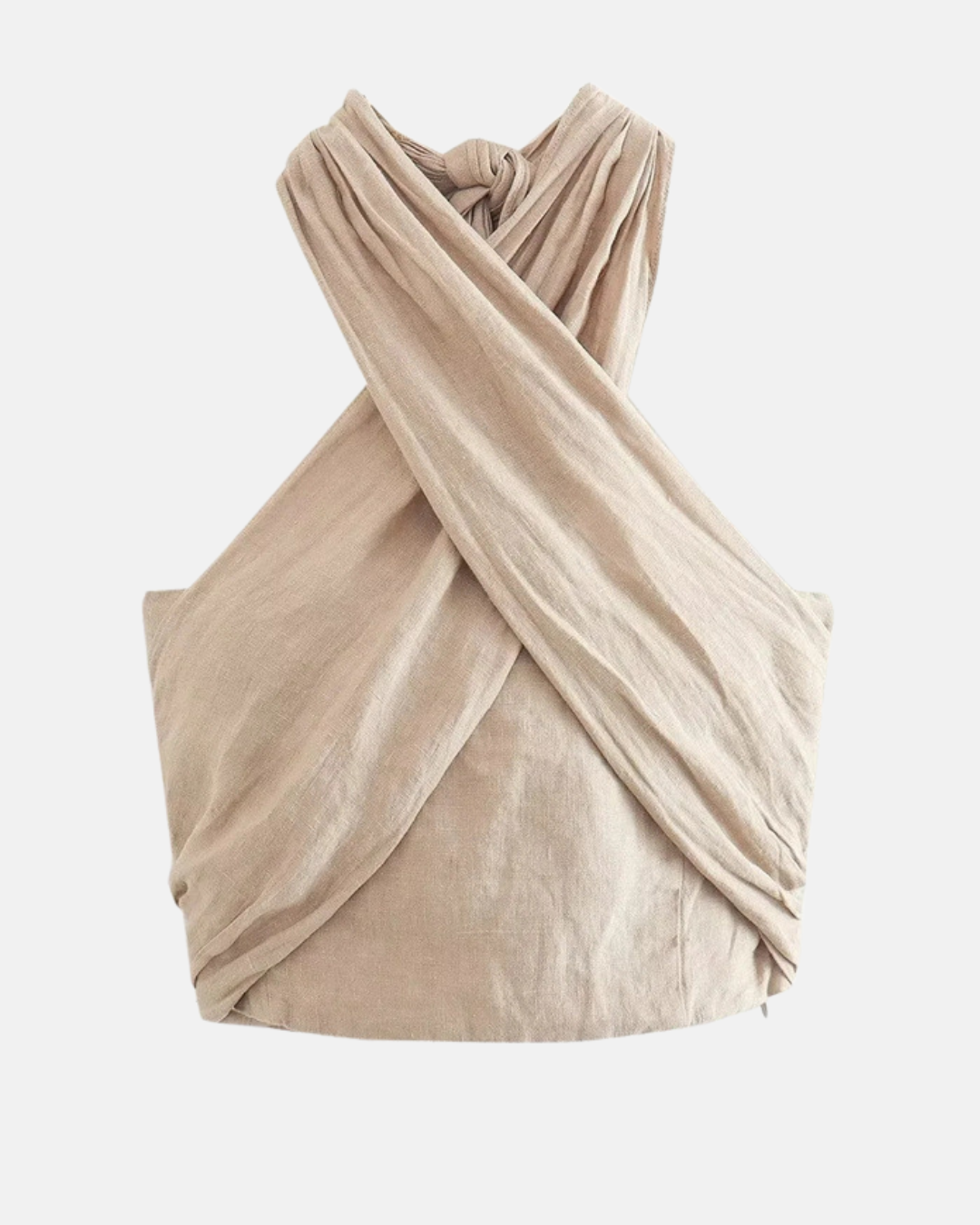 Halter Linen Vest Top