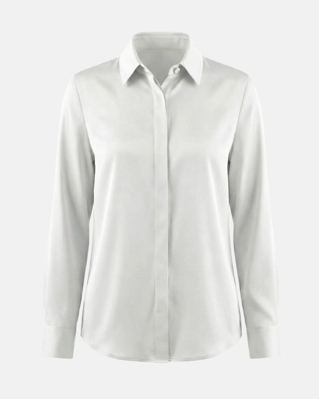 Graceful Satin Look Office Dress Shirt