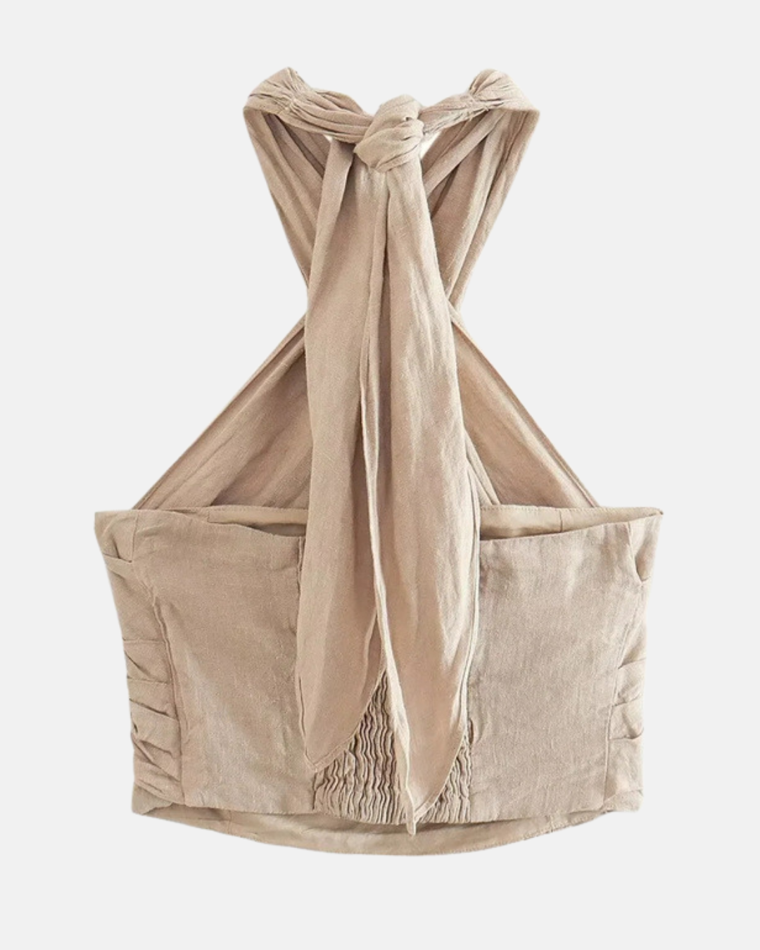 Halter Linen Vest Top