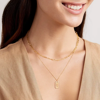 Dainty Layered Initial Necklace