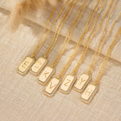 Dainty Layered Initial Necklace